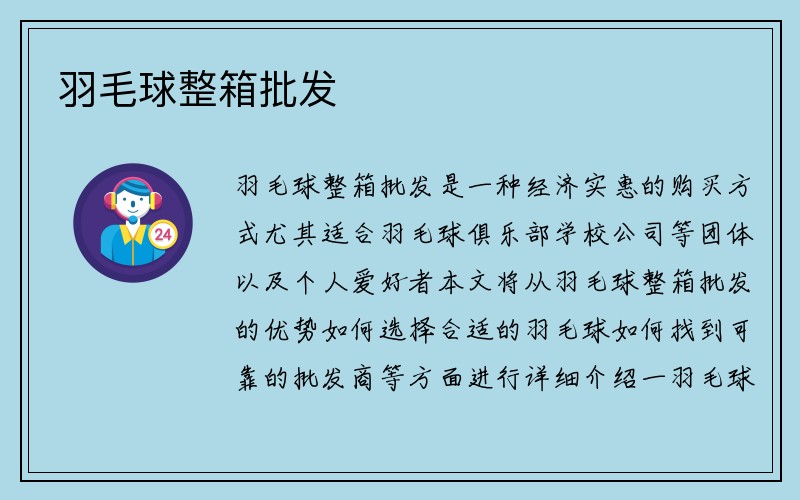 羽毛球整箱批发